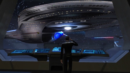 Enterprise-E im Haupthanger der G-001 New Hope